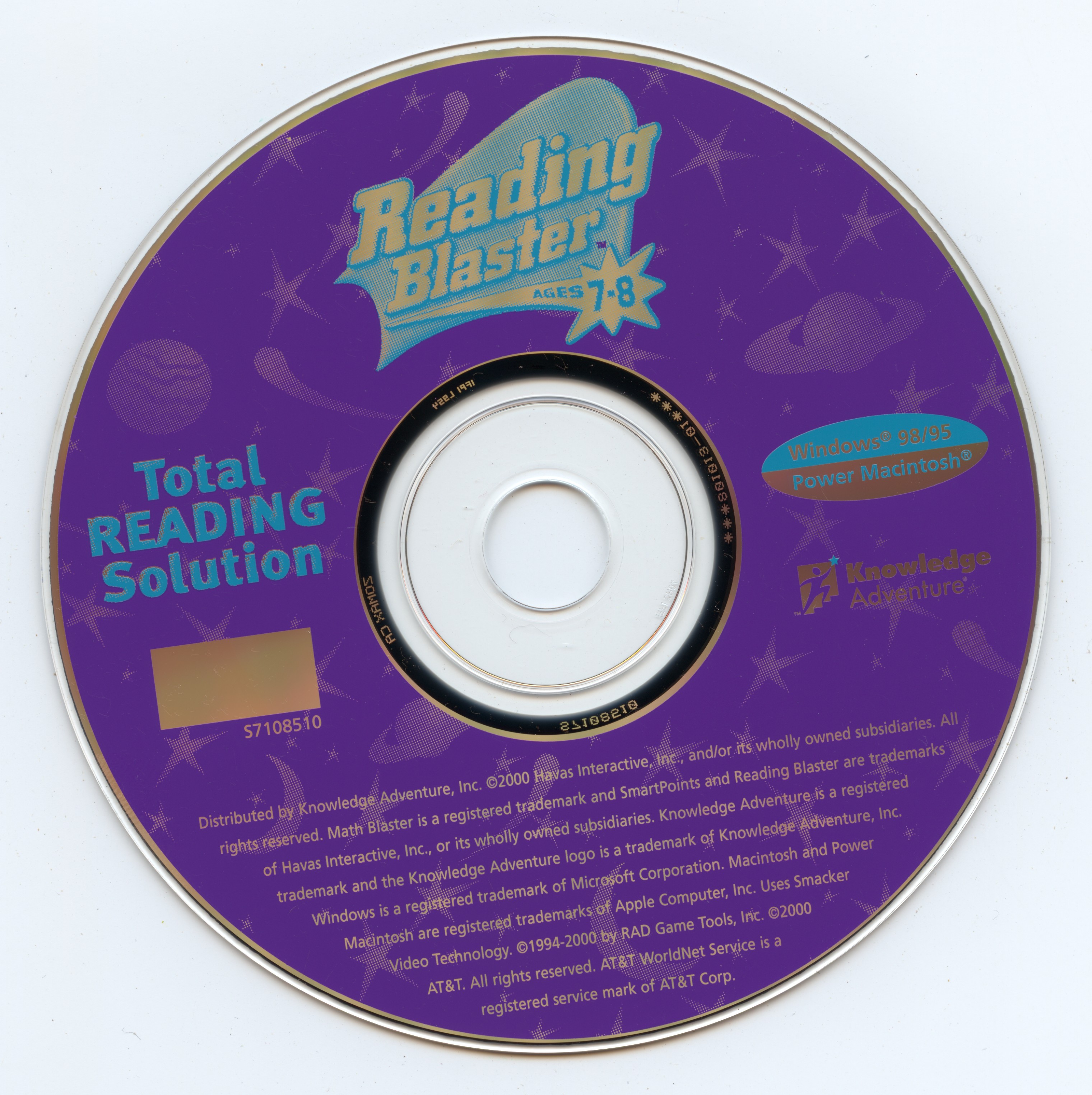 Reading Blaster Ages 7 8 (Total Reading Solution)(Knowledge Adventure